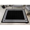 Alfombra Hampton Cuadro Negro 200x290 Cm