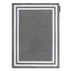 Alfombra Hampton Cuadro Gris 200x290 Cm