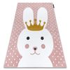 Alfombra Petit Bunny Conejito Conejo Rosa 120x170 Cm