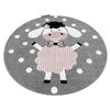 Alfombra Petit Dolly Oveja Círculo Gris Circulo 140 Cm