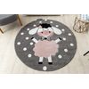 Alfombra Petit Dolly Oveja Círculo Gris Circulo 140 Cm