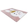 Alfombra Petit Bunny Conejito Conejo Rosa 140x190 Cm