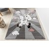 Alfombra Petit Unicorn Unicornio Gris 140x190 Cm