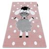 Alfombra Petit Dolly Oveja Rosa 160x220 Cm