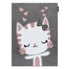 Alfombra Petit Kitty Gato, Gatito Gris 180x270 Cm