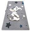 Alfombra Petit Elephant Elefante Estrella Gris 120x170 Cm