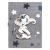 Alfombra Petit Elephant Elefante Estrella Gris 120x170 Cm