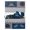 Alfombra Petit Race Carrera Formula 1 Coche Azul 120x170 Cm