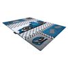 Alfombra Petit Race Carrera Formula 1 Coche Azul 120x170 Cm