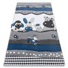 Alfombra Petit Farm Granja Los Animales Azul 120x170 Cm