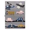 Alfombra Petit Toys  Juguetes Carros Gris 140x190 Cm