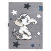 Alfombra Petit Elephant Elefante Estrella Gris 180x270 Cm