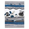 Alfombra Petit Farm Granja Los Animales Azul 180x270 Cm