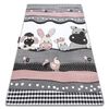 Alfombra Petit Farm Granja Los Animales Rosado 240x330 Cm