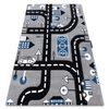 Alfombra Petit City Pueblo Calle Gris 280x370 Cm