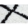 Alfombra, Alfombra De Pasillo Berber Cross Blanco – Para La Cocina,  60x250 Cm