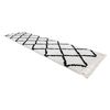 Alfombra, Alfombra De Pasillo Berber Cross Blanco – Para La Cocina,  60x300 Cm