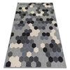 Alfombra Heos 78537 Hexágono Gris/crema 190x270 Cm