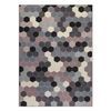 Alfombra Heos 78537 Hexágono Gris/rosa/crema 190x270 Cm