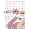 Alfombra Petit Flamingos Flamencos Corazones Crema 180x270 Cm