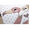 Alfombra Petit Flamingos Flamencos Corazones Crema 180x270 Cm