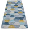 Alfombra Nordic Hexágono Gris/azul G4596 80x150 Cm