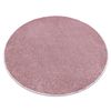 Alfombra Santa Fe Rubor Rosado 60 Llanura Color Sólido Circulo 100 Cm