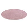 Alfombra Santa Fe Rubor Rosado 60 Llanura Color Sólido Circulo 100 Cm