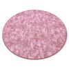 Alfombra Solid Círculo Rubor Rosado 60 Hormigón  Circulo 100 Cm