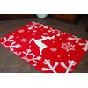 Alfombra Xmas - F794 Rojo/crema 133x190 Cm