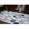 Alfombra Scandi 18461/752 - Ruedas Círculos Crema/gris/negro 140x200 Cm