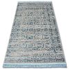 Alfombra Acrílica Manyas 193aa Franjas Gris/azul 80x150 Cm