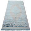 Alfombra Acrílica Manyas 192aa Franjas Gris/azul 100x300 Cm