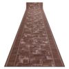 Alfombra De Pasillo Con Refuerzo De Goma  Tribe Marrón 67cm 67x100 Cm