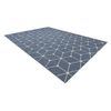 Alfombra De Cuerda Sisal Flat 48721/591 Cubos 3d Azul 140x200 Cm