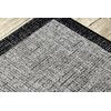 Alfombra De Cuerda Sisal Floorlux 20401 Marco Plateado/negro 140x200 Cm