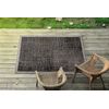 Alfombra De Cuerda Sisal Floorlux 20401 Marco Negro/plateado 200x290 Cm