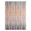 Alfombra Kake 25809657 Laberinto Moderno Violet / Rosado / Gris 80x150 Cm