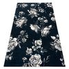 Alfombra Gnab 60642734 Flores Rosas Azul Oscuro / Blanco 140x200 Cm