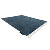 Alfombra Berber 9000 Azul Franjas Bereber Marroquí Shaggy 180x270 Cm