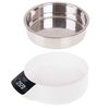 Báscula Cocina Digital Bol Removible, Tazón 900ml, Acero Inox, Medición Líquidos, Precisión 1g Blanco  Adler Ad 3166