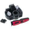 Mesko Ms2931 Cortapelos Eléctrico Profesional, 5 En 1, Afeitadora Para Hombre, Ajuste De Corte, Cabezales Y Cuchilla Acero Inoxidable, Batería Recargable, Cabello, Barba Y Vello Corporal, Rojo/negro