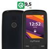 Teléfono Móvil Negro Myphone 6410 4g Lte Fácil De Usar, Pantalla De 2,4"