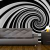 Papel Pintado 3d -  Black And White Swirl (200x154 Cm)