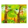 Papel Pintado 3d -  Selva - Monos (250x193 Cm)