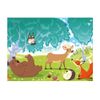 Papel Pintado 3d -  Animales Del Bosque Verde (350x270 Cm)