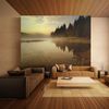 Papel Pintado 3d -  Bosque Y Lago (400x309 Cm)