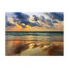 Papel Pintado 3d -  Puesta Del Sol Coloreada Al Mar (200x154 Cm)