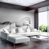 Papel Pintado 3d -  White Gallop (200x154 Cm)