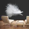 Papel Pintado 3d -  White Feather (200x154 Cm)